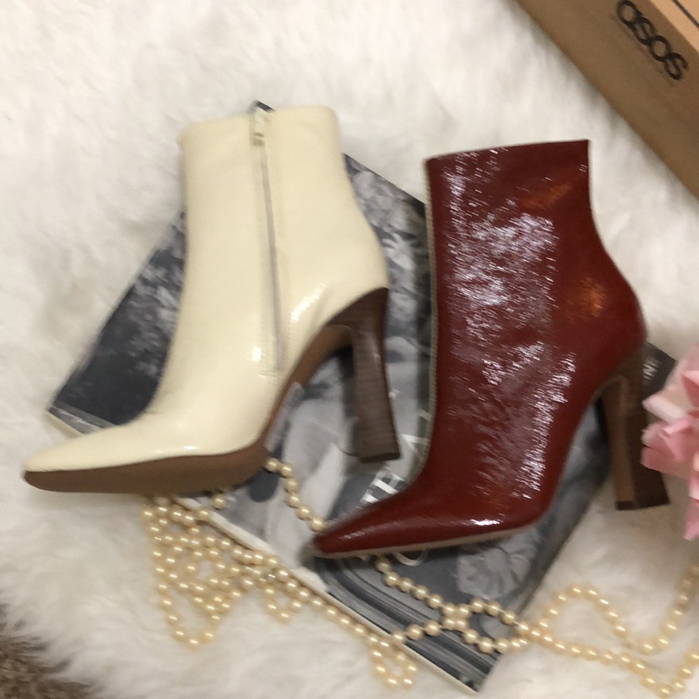 BNIB • ASOS • Two-Tone Leather Ankle Boots - Picture 12 of 15